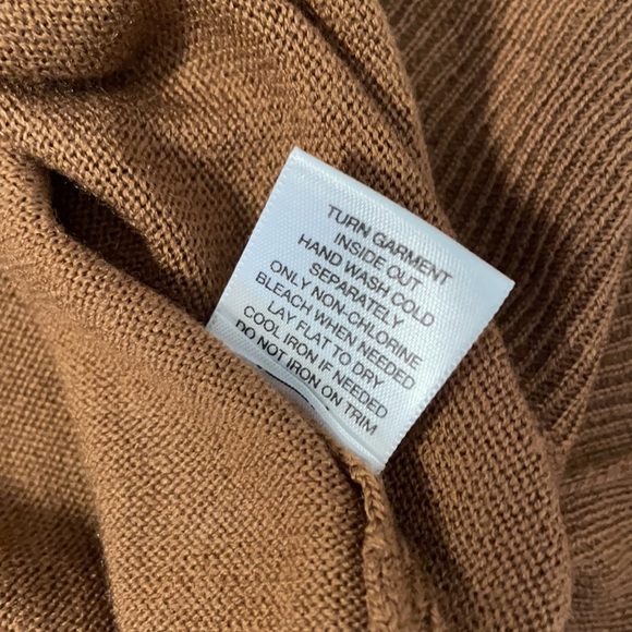 NWT New York & Company Brown Beaded Cardigan SZ L - Picture 9 of 9